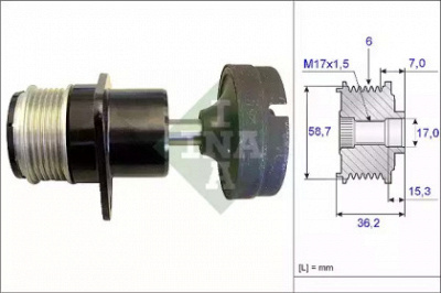 WILMINK GROUP wg1253731 -  Механизм свободного хода генератора